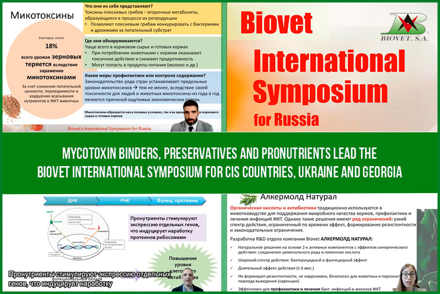 Mycotoxin binders, preservatives and pronutrients lead the Biovet International Symposium for CIS countries, Ukraine and Georgia