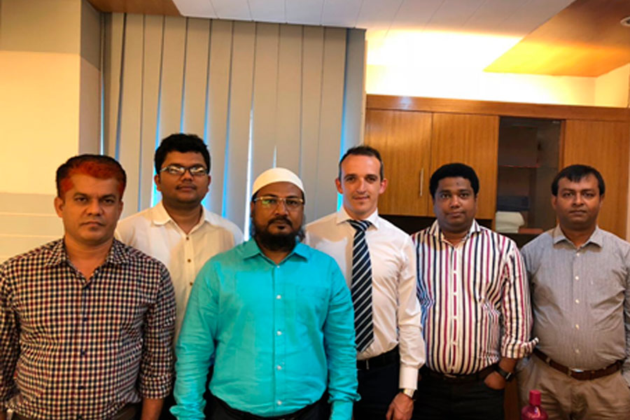 A technical team of Biovet S.A visits the main companies of the poultry sector of Bangladesh