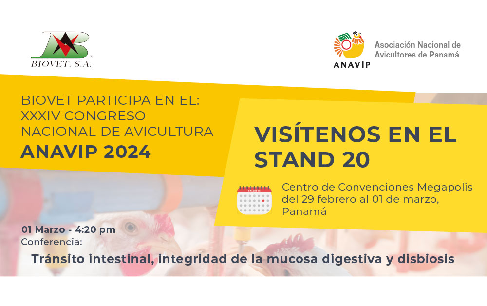 XXXIV ANAVIP Congress: Biovet will participate with a booth and a scientific conference