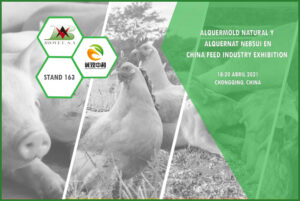 Alquermold Natural y Alquernat Nebsui en China Feed Industry Exhibition