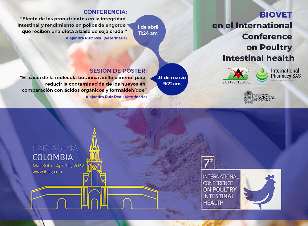 Biovet participa en el International Conference on Poultry Intestinal Health
