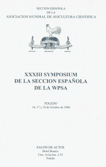 Simposio de la sección española del WPSA en Toledo, 1996