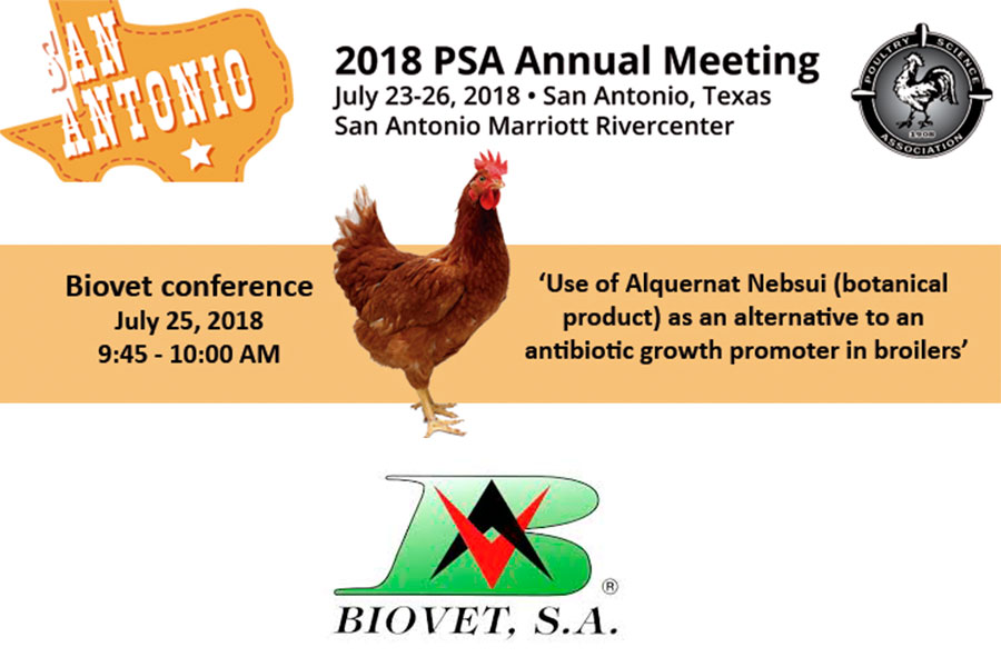 Biovet S.A. will participate in the “2018 PSA Annual Meeting” in San Antonio, Texas, USA