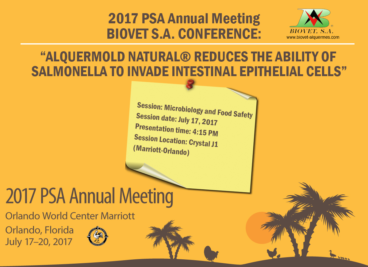 Conference about Alquermold Natural in the annual meeting of the Poultry Science Association