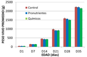 Eficacia de pronutrientes optimizadores intestinales frente a un coccidiostato químico en broilers