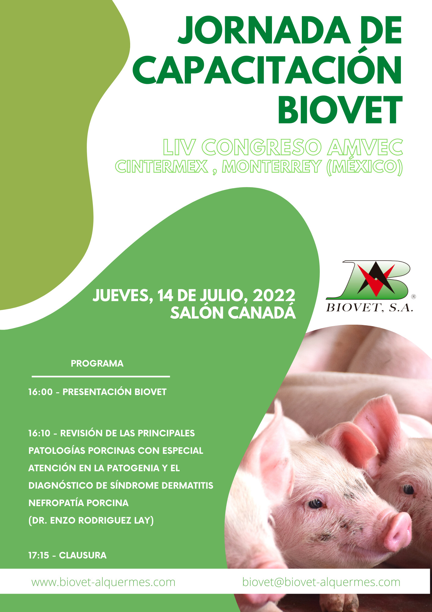 Jornada de Capacitación Biovet en el LIV Congreso de AMVEC